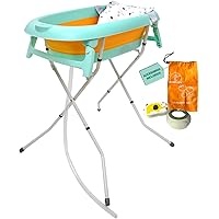 Imagina una bañera especialmente diseñada para facilitar el momento del baño de tu bebé, combinando comodidad, seguridad y practicidad. La JIRAFFITY Bañera plegable para bebé es un verdadero aliado para los padres. Visualiza una estructura robusta pero ligera, que se pliega con facilidad para guardarla en espacios reducidos o para llevarla de viaje sin complicaciones. Sus patas están equipadas con bases antideslizantes que aseguran que la bañera se mantenga firme en su lugar, incluso en superficies mojadas, para que puedas concentrarte en disfrutar del momento sin preocupaciones.

En el interior de la bañera, hay un suave cojín que proporciona un soporte ergonómico para tu bebé, asegurando que