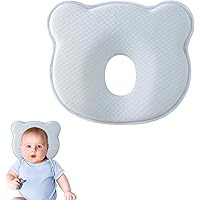 Estoy sosteniendo un cojín diseñado especialmente para bebés, pensado para prevenir o corregir la cabeza plana y asegurar el máximo confort. Este cojín es de un tamaño adecuado para recién nacidos, con una forma ergonómica que se adapta suavemente a la cabeza del bebé, distribuyendo la presión de manera uniforme para evitar la deformación.

El material exterior es 100% algodón, lo que le da una textura suave y delicada, perfecta para la piel sensible de los bebés. Este tejido es transpirable, asegurando que el bebé se mantenga fresco y cómodo durante su uso, ya sea en casa o mientras viajan.

En su interior, la almohada está hecha de espuma viscoelástica de alta calidad, conocida por su