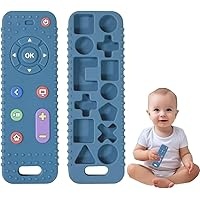 Estoy sosteniendo un mordedor para bebés que es realmente encantador y práctico. Imagina un pequeño mando de videojuego, pero hecho completamente de silicona suave y segura, diseñado específicamente para las manos curiosas de los más pequeños. Este mordedor es de un color azul vibrante, atractivo tanto para niños como para niñas, y su forma ergonómica es perfecta para que los bebés lo agarren con facilidad.

La superficie del mordedor está texturizada, con pequeños relieves que proporcionan un agradable masaje en las encías sensibles, ayudando a aliviar las molestias de la dentición. Está fabricado con silicona de grado alimenticio, lo que significa que es completamente seguro para que los bebés lo mastiquen. Además,