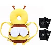 Imagina un conjunto de protección diseñado especialmente para los pequeños aventureros que están comenzando a gatear y dar sus primeros pasos. El corazón de este producto es un protector de cabeza con forma de una adorable y suave almohadilla que se ajusta cómodamente a la parte trasera de la cabeza del bebé. Está confeccionado con un tejido transpirable que permite el flujo de aire, asegurando que el bebé se mantenga fresco y cómodo incluso durante sus momentos más activos.

El diseño es ergonómico y ligero, lo que significa que el bebé casi no notará que lo lleva puesto, permitiéndole moverse con libertad mientras explora su entorno. Además, el protector es ajustable, lo que garantiza un ajuste perfecto a medida que