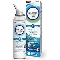 Imagina un frasco esbelto y ergonómico, de un color azul que evoca la frescura y pureza del océano. Este es el Rhinomer Plus, un spray nasal que contiene 125 ml de agua de mar hipertónica. El frasco es de un material resistente y fácil de manejar, diseñado para ofrecer un agarre cómodo y seguro, incluso con las manos mojadas. En la parte superior, encontrarás un pulverizador blanco que está diseñado para administrar una suave bruma, asegurando una aplicación uniforme y controlada.

Este producto está formulado especialmente para ofrecer una descongestión nasal natural y eficaz. La solución de agua de mar hipertónica es ideal para despejar las vías respiratorias, ayudando a reducir