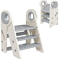 Imagínate un taburete diseñado especialmente para los más pequeños, el AIYAPLAY Taburete para Niños es una torre de aprendizaje que combina funcionalidad y seguridad en un diseño encantador. En tonos suaves de gris y blanco, este taburete plegable es perfecto para niños de entre 18 y 60 meses.

La estructura del taburete es sólida y estable, hecha con materiales duraderos que garantizan su resistencia y longevidad. Lo primero que notarías es su diseño ergonómico y ajustable, permitiendo que se adapte a diferentes alturas a medida que tu pequeño crece. Esto es ideal para darles independencia y confianza mientras exploran su entorno.

El taburete está diseñado con una superficie