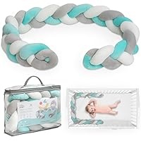 Estoy viendo un protector de cuna que es realmente encantador y funcional. Se trata de una trenza de cuna de la marca Interbaby, diseñada para aportar seguridad y comodidad al espacio de descanso de un bebé. La trenza mide 150 cm de largo, lo que permite ajustarla fácilmente a diversas configuraciones de la cuna. Su diseño es de tres hilos trenzados, lo que le da un aspecto moderno y elegante.

El color verde es suave y apacible, ideal para crear un ambiente tranquilo en la habitación del bebé. La textura de la trenza parece ser muy suave y acogedora, fabricada en microfibra, lo que asegura que es delicada al tacto, una característica esencial para la piel